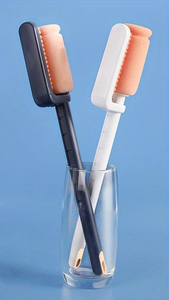 Multi-functional <b>Sponge</b> Cleaning Brush Long <b>Handle</b> Cup Cleaning Brush Double Head Design Baby Bottle Cleaning Brush - Product Image 2
