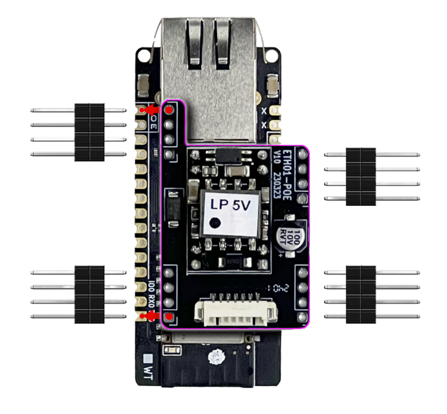 Wireless-tag ETH01 EVO ESP32-C3 Ethernet Module WiFi for Gateway Smart Home Development Board China