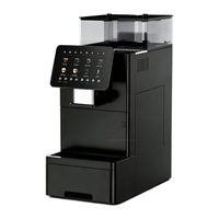 Machine à café entièrement automatique pour hôtel, café, bureau, usage commercial, avec écran tactile, annonce vocale, café froid, du grain à la tasse