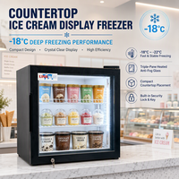 Mini congélateur de comptoir à basse température, conçu pour le stockage de la crème glacée, température de fonctionnement : -18°C ℃