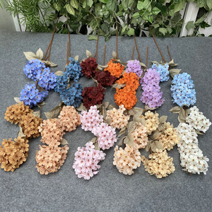 Flores Artificiales Queyiyi, Ramas de Hortensias en Forma de Copo de Nieve de 3 Cabezas, de 30cm a 100cm, para Decoración de Bodas y Hogar - Product Image 2