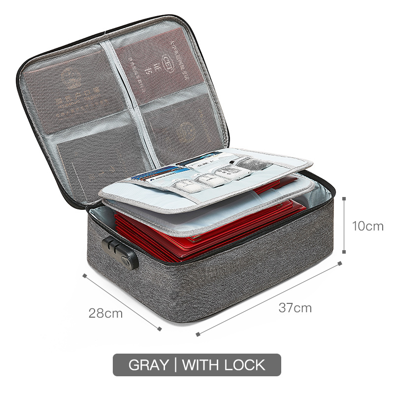 D1 Gris 3 capas con cerradura