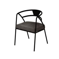 Ensemble de mobilier de restaurant commercial, tables rondes en bois, chaises en cuir, table de café et 4 chaises de salle à manger