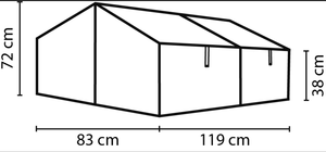 Serre de <span class=keywords><strong>jardin</strong></span> à assembler facilement pour plantes en pot et légumes - Product Image 5