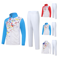 Conjunto de ropa atlética para hombre OEM disponible con chaqueta con cremallera completa, ideal para chándales de entrenamiento de equipos