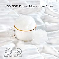 Échantillon gratuit de literie matelassée légère en duvet d'hôtel Couette alternative King Size Couettes rafraîchissantes pour l'été