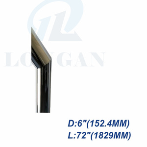 Cina fabbrica personalizzata <span class=keywords><strong>D</strong></span>/203.2MM <span class=keywords><strong>L</strong></span>/1829MM in <span class=keywords><strong>acciaio</strong></span> inox scarico Stack Tip American Eagle scarico - Product Image 5