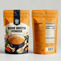 Sachet Doypack personnalisé imprimé, résistant à l'humidité, en feuille d'aluminium, pour salade et poudre de bouillon de viande