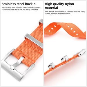 Correa de Reloj Universal de Nailon Ligero de 20mm 22mm para X para MoonSwatch, Correa de Reloj para Hombre y <span class=keywords><strong>Mujer</strong></span> - Product Image 5