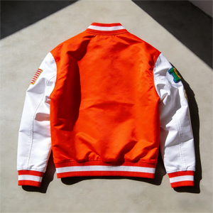 Chaquetas Varsity Personalizadas con Bordado de Logotipo al por Mayor, Chaquetas <span class=keywords><strong>Letterman</strong></span> en Blanco, Chaquetas Varsity de Tallas Grandes para Equipos de Béisbol, Unisex, Primavera - Product Image 2