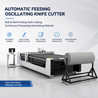 Couteau oscillant à alimentation automatique avec PLC et pompe pour le traitement continu des supports publicitaires