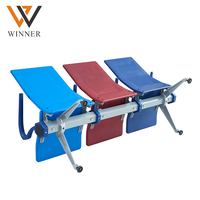 Banc d'attente en cuir PU et fer, moderne et durable, pour aéroport, hôpital, clinique, école, salle d'attente