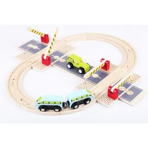 Mntl Kinderen Educatief Spelen Diy 34 Pcs Trein Spoorlijn Houten Trein Set Speelgoed Voor Kids Trein Speelgoed