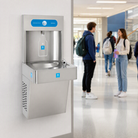 Robinet à capteur conforme ADA, filtration d'eau réfrigérée, remplisseur de bouteilles, station de remplissage de bouteilles pour hôpitaux et écoles