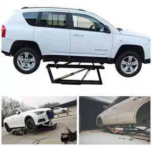 Kustom 2.8 Ton pengangkat mobil portabel, gunting Jack portabel cepat tugas berat jarak sumbu roda hidrolik kendaraan jarak sumbu roda panjang - Product Image 2