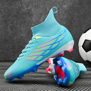 Nouvelles Chaussures de Football à Crampons Montantes pour Hommes – Bottes de <span class=keywords><strong>Foot</strong></span> Professionnelles pour Terrains Extérieurs – Entraînement – Prix de Gros – Meilleure Qualité - Product Image 6