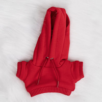 Sweat-shirt à capuche personnalisable avec logo et motifs, 17 cm, pour vêtements de poupée, avec trous, polyvalent pour Labubu