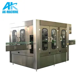 Glass Bottle Beer Filling Machine / Beer Can Filling Line / Liquid Filling Capping And Labeling Machine