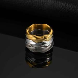 Cổ Điển Màu Xám Mobius Vòng Chải Thép Không Gỉ Infinity Ban Nhạc Tùy Chỉnh Biểu Tượng Vĩnh Cửu Đồ Trang Sức Cho Nam Giới - Product Image 3