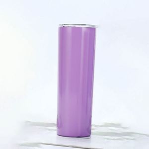 แก้วเก็บความเย็นสุญญากาศทรงตรง ขนาด 20 ออนซ์ (600 มล.)  แบบเคลือบสีรุ้ง ทำจากสแตนเลสสตีล - Product Image 2