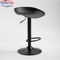 Tabouret de bar à hauteur réglable, chaise pivotante, design moderne et minimaliste, utilisation commerciale et domestique, utilisation en réception/caisse, base en métal