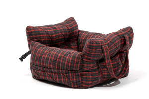 आधुनिक लक्जरी पालतू वाहक बैग अद्वितीय स्ट्रिप पैटर्न नरम कुत्ते कार सीट स्ट्रैप छोटे मध्यम कुत्तों के लिए पर्यावरण के अनुकूल धोने योग्य - Product Image 4