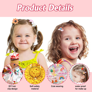 Trẻ Em Đáng Yêu Tóc Phụ Kiện Thiết Lập Con Chuồn Chuồn Và Bướm Tóc Clip Ngọc Trai Ribbon Bow Phần Mở Rộng Tóc Grip Làm Bằng Nhựa - Product Image 5