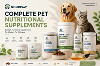NOURPAW Complément d'hydratation en comprimés mous pour chiens et chats, supplément d'électrolytes pour l'hydratation, OEM ODM
