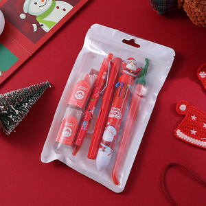 Set de Papelería Navideña con Dibujos Animados, Kit de Bolígrafos Multicolor, Regalo para Niños, Estudiantes, Fiestas Escolares, Venta al Por Mayor - Product Image 2
