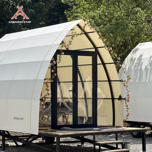 Tienda de Campaña de Lujo para Glamping al Aire Libre Kawagebo Kamp, Impermeable, Estructura Tipo Cabaña con Ruedas y <span class=keywords><strong>Piso</strong></span>, Estilo Carruaje de Hotel - Product Image 2