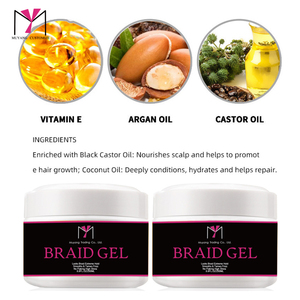 MUYANG Wholesale Natural Women Edge Control <b>Styling</b> Braiding Jam <b>Gel</b> Loc braid <b>gel</b> - Product Image 6
