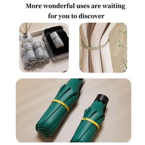 Silicone Reusable <b>Cable</b> Ties - Multipurpose Elastic Cord Organizer - Adjustable <b>Cable</b> Management Straps - Product Image 5
