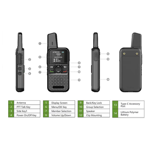 Landptt 4G POC PTT Walkie Talkie profesional de largo alcance Comunicación global Tarjeta SIM en miniatura para servicio de plataforma libre de radio - Product Image 3