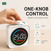 Timer Pomodoro per Bambini, Studio e Ufficio, Orologio per la Concentrazione 25+5 con Display LED, Design Magnetico, Batteria Ricaricabile a Lunga Durata