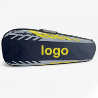 Sac de raquette portable léger en polyester à double compartiment isolé, avec logo Cartom, OEM ODM, pour badminton et tennis