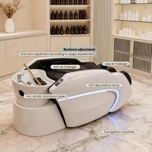 Lit de lavage professionnel pour salon de coiffure, spa japonais pour la tête, fauteuil-lit de shampoing pour salon de beauté, massage thaïlandais électrique - Product Image 5