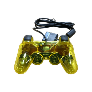 Amarillo PS2 Gamepad con cable Joystick Controlador transparente Manette para PS2 Controlador amarillo claro Mando Compatible con <span class=keywords><strong>PC</strong></span> - Product Image 3