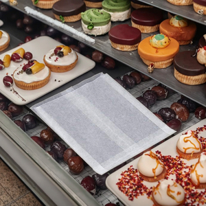 Dùng một lần thân thiện với môi trường dầu bằng chứng Trắng Kraft túi giấy bao bì thực phẩm, được sử dụng cho takeout gà chiên bánh quy bánh - Product Image 3