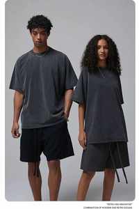 Camisetas Unisex Extra Grandes de 275 g/m², 100 % Algodón, con Logotipo Personalizado, de Alta Calidad, para Hombre, de Manga Corta, Tejido de Punto, Diseño Estampado, Venta al por Mayor - Product Image 6