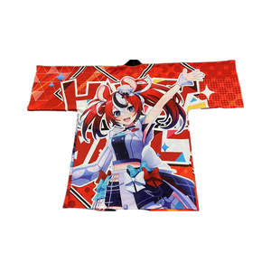 เสื้อยืดคอสเพลย์อนิเมะพิมพ์ลายคุณภาพสูง เสื้อคลุมยูนิเซ็กซ์ แจ็คเก็ต เสื้อคลุมอนิเมะแบบกำหนดเอง เสื้อฮาปปิโค้ท - Product Image 4