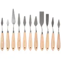 PHOENIX Metal Palette Knife Variety Set, 5 Shape Stainless Steel Blade &  Wood Handle for Oil & Acrylic Painting Paint Spatula Art Tools for  Beginners & Artists