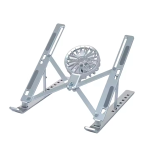 Laptop Cooling Stands 7-levels Adjustable Laptop Fan Stand Aluminium <b>Riser</b> Laptop Holder for <b>Desk</b> Compatible with 9"-15.6" - Product Image 1