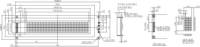Wisetip Premium LCM-Display-Hersteller VC40X4A Monochromes LCD-Display-Board ST7066 Controller +5V 1/16 Duty Cycle Display