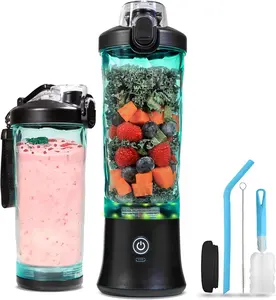 Desain Pabrik penjualan terbaik 600ml juicer olahraga blender protein shaker blender portabel listrik 2024 blender jus portabel