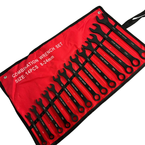 Combination <b>Wrench</b> Set 14pcs 8-24mm Metric Chrome Vanadium Steel Double End Manual Tool Kit - Product Image 5