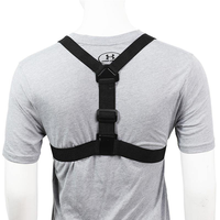 Sangle de poitrine 2-en-1 pour GoPro, support de téléphone pour prise de vue POV, support de téléphone pour cyclisme en extérieur et diffusion en direct