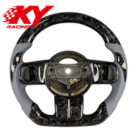 Volant sport personnalisé en fibre de carbone forgée avec cuir perforé pour Dodge Charger Challenger SRT8 Jeep Wrangler