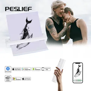 1pcs Custom Logo Small Wireless Wi-fi A4 Thermal Stencil Mini Printer Tattoo Printer Machine Portable Stencil