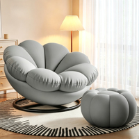 Fauteuil inclinable moderne et pivotant pour balcon, chambre et salon – Modèle Tatami