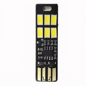 ไฟแอมเบียนท์ LED อเนกประสงค์แบบข้ามพรมแดนสำหรับรถยนต์และตกแต่งบ้าน USB 6V 1W ควบคุมด้วยระบบสัมผัส แสงสีเหลืองสำหรับกลางคืน - Product Image 1